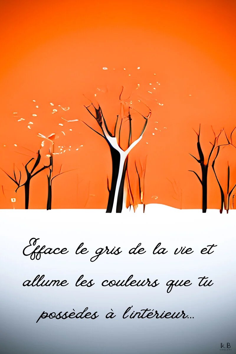 Pensée positive — arbres pétrifiés Namibie, K.B CONCEPT