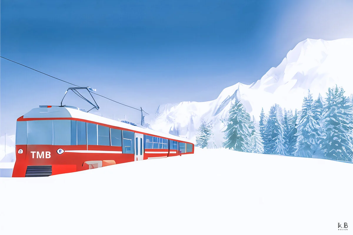 Le T.M.B — Tramway du Mont-Blanc Saint-Gervais, K.B DESIGN